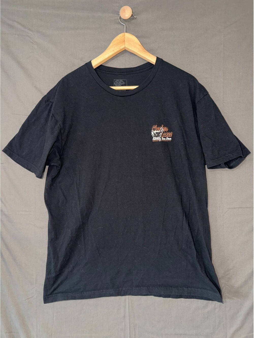 Vans Checker Lanes Bowling Tee Large – Retro Graphic Front & Back